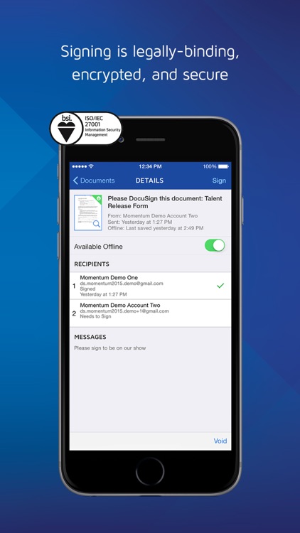 DocuSign - Upload & Sign Docs screenshot-3