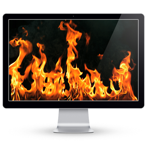free fireplace screensaver mac os x