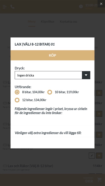 Wa Sushi i Skellefteå
