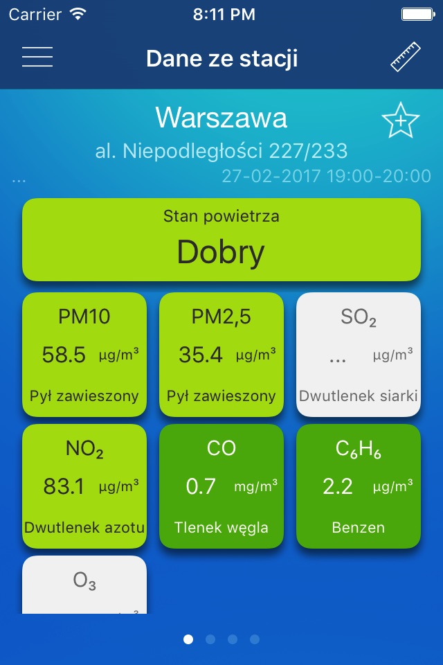 Jakosc powietrza w Polsce screenshot 3