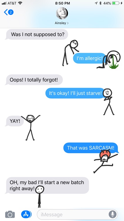 Stick Man Stickers - iMessage