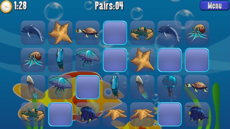 Aquarium Pairs - Fun mind game