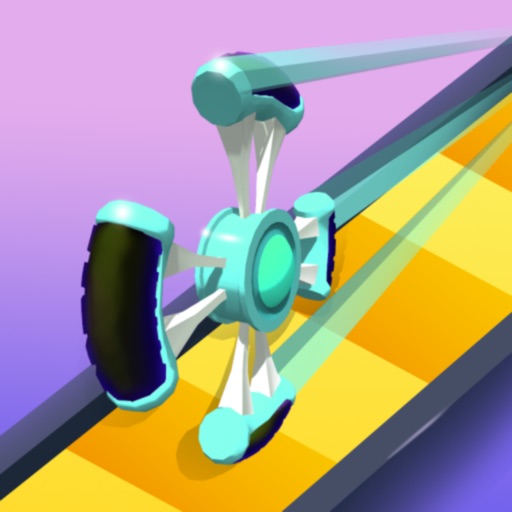 wheels run 3D Icon