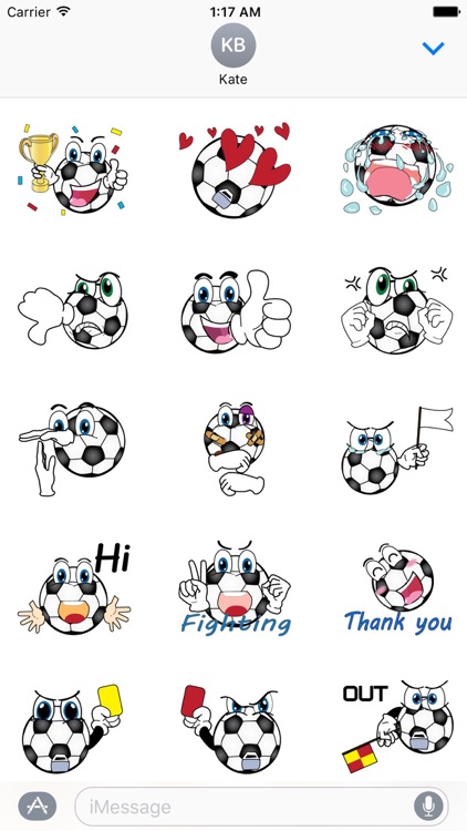 Animated Soccer Ball Sticker