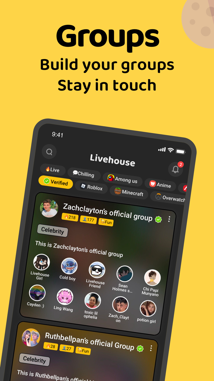 Livehouse - Go Live in Groups