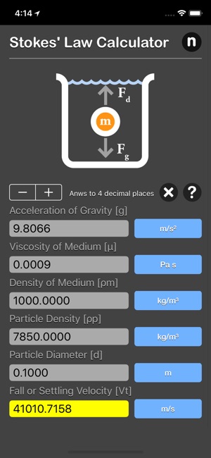 Stokes Law Calculator(圖1)-速報App