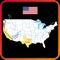 This app is about an interactive map about US geography