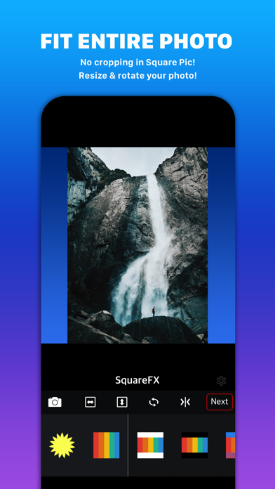 Square FX Pro - Resize, Fit Entire Photo, No Crop for Instagram Screenshot 1