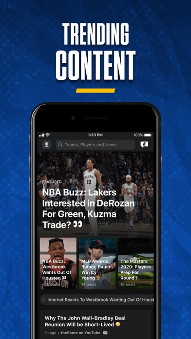theScore: Sports News & Scores Screenshot on iOS