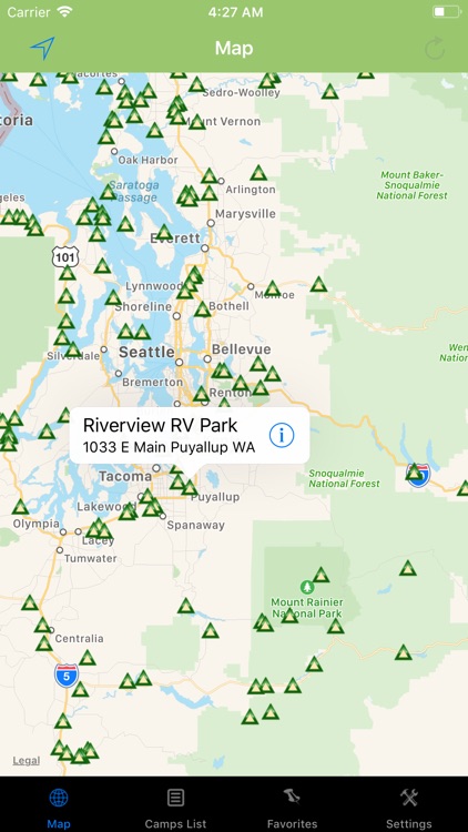 Washington – Camping & RV's