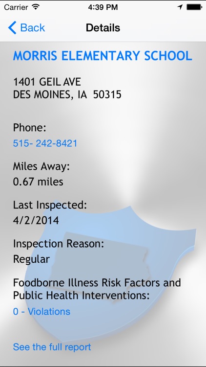 IA Food Inspections