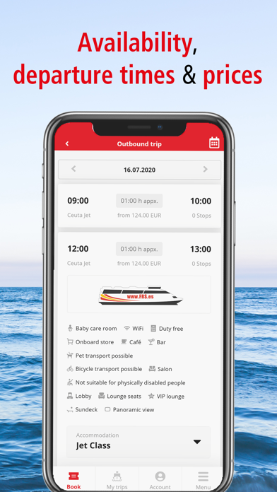FRS Travel ferry booking screenshot 4