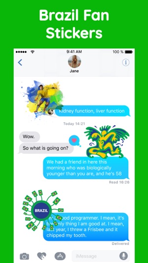 Brazil Football Fans Stickers(圖2)-速報App