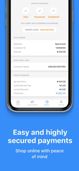 JumiaPay app screenshot