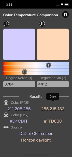 Color Temperature Comparison(圖3)-速報App