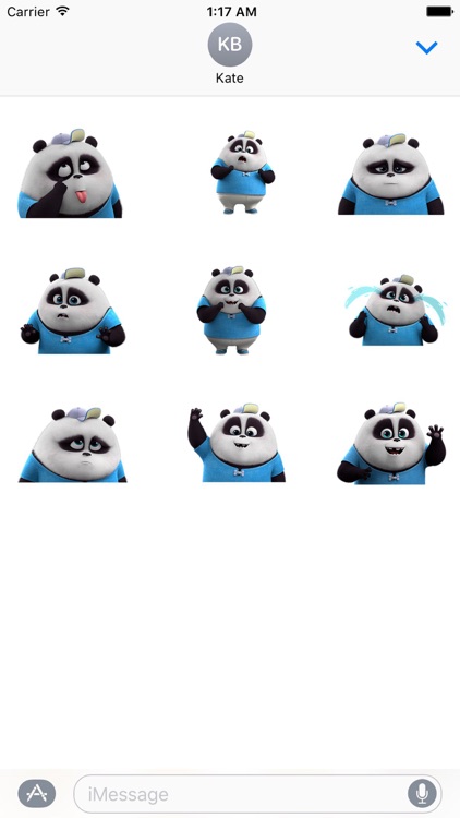 Funny Panda Animated Stickers