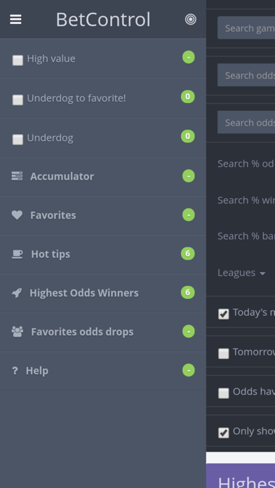 BetControl screenshot 2