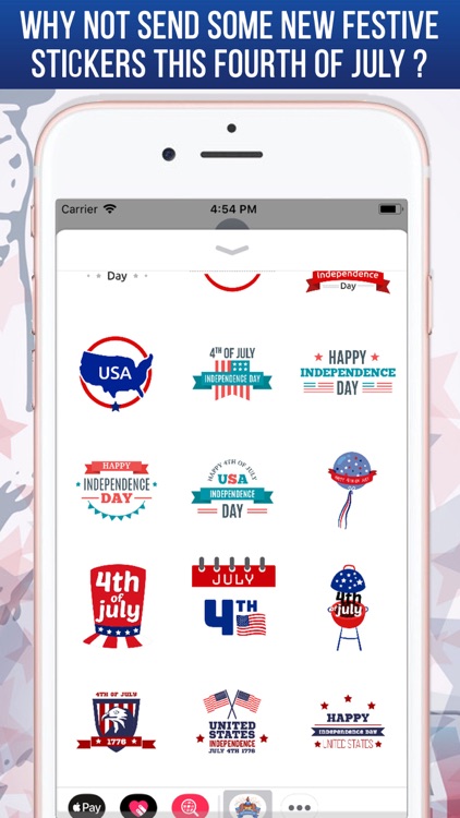 July 4th Stickers For iMessage screenshot-5