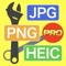 You can convert all image formats to JPG, HEIC, PNG with a simple operation