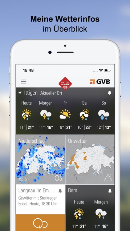 Wetter-Alarm: Wetter & Alarme