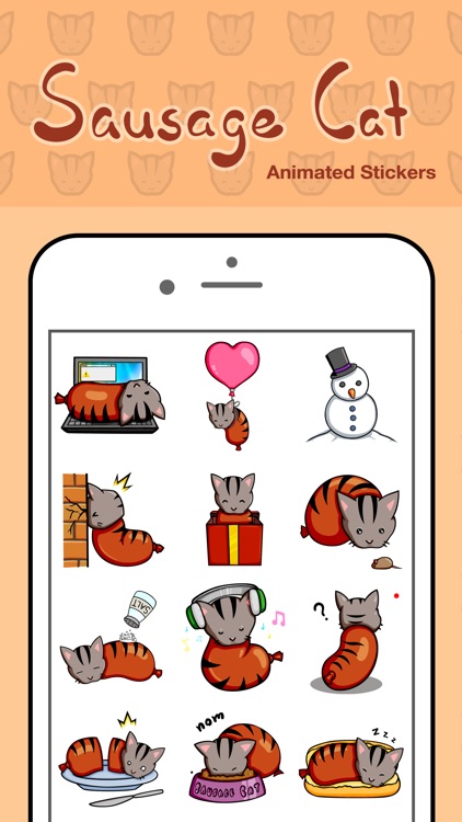 Sausage Cat Animated Stickers