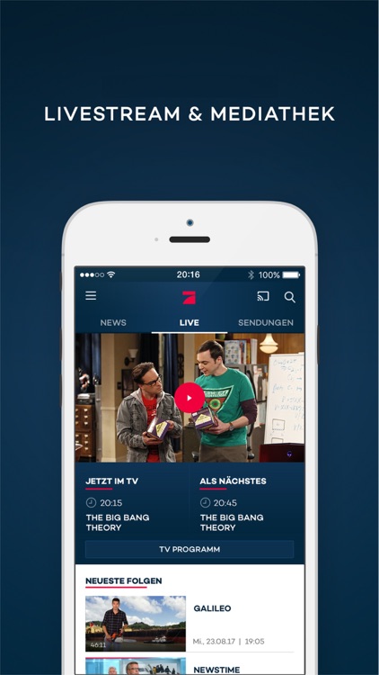 ProSieben – Live TV, Mediathek