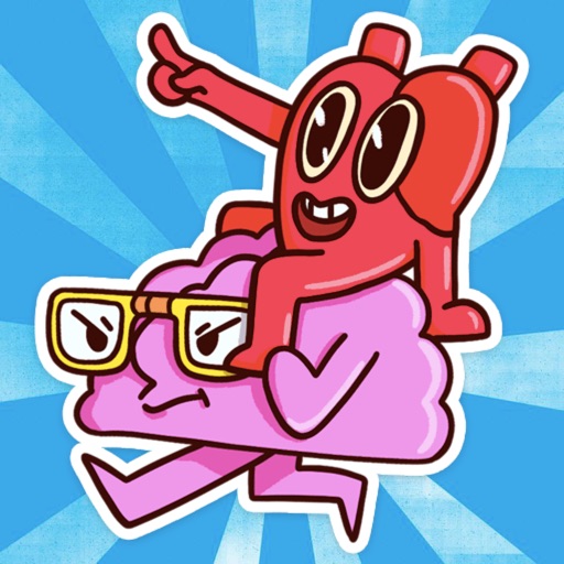Heart and Brain! Stickers