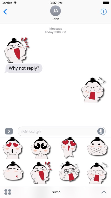 Sumo Stickers for iMessage