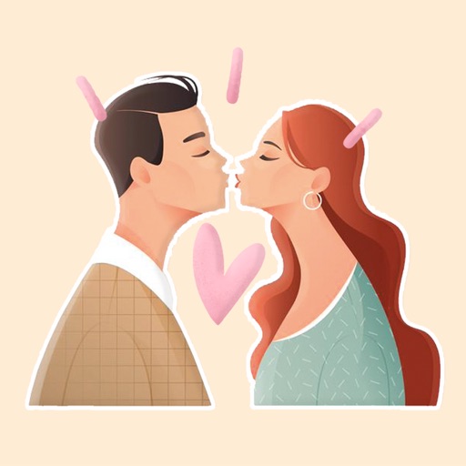Couple Kiss Stickers iOS App
