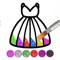 Icon Glitter Dress Coloring Game