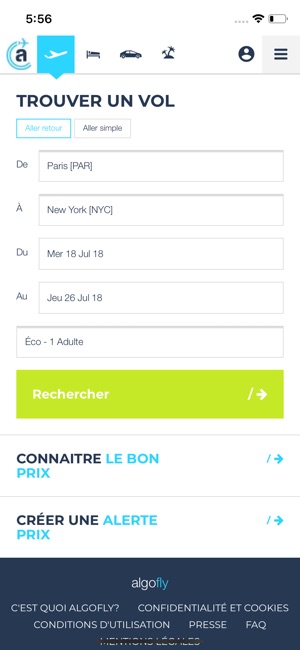 Algofly : vols, hôtel, voiture(圖1)-速報App
