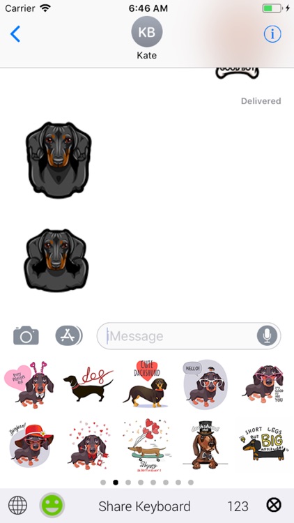 Dachshund Emoji Keyboard