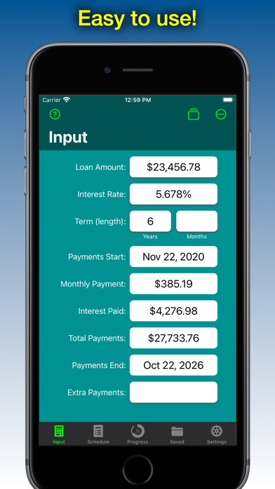 How to cancel & delete Loan Calculator - Loan2Me from iphone & ipad 1