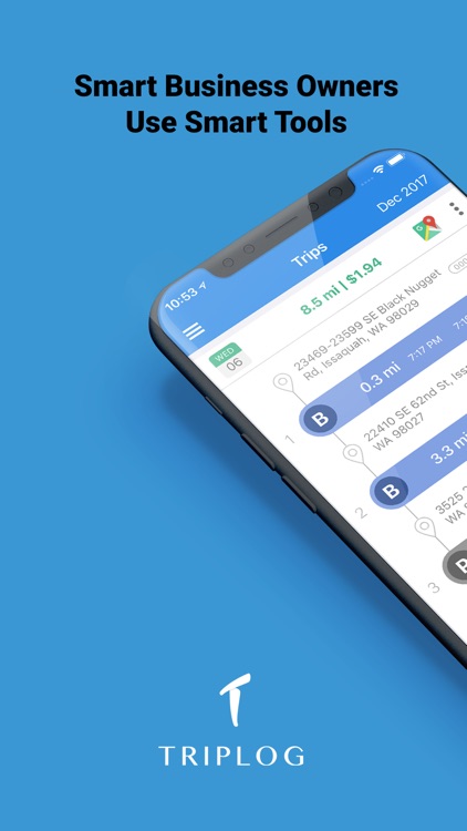 TripLog Mileage Tracker & Log screenshot-0