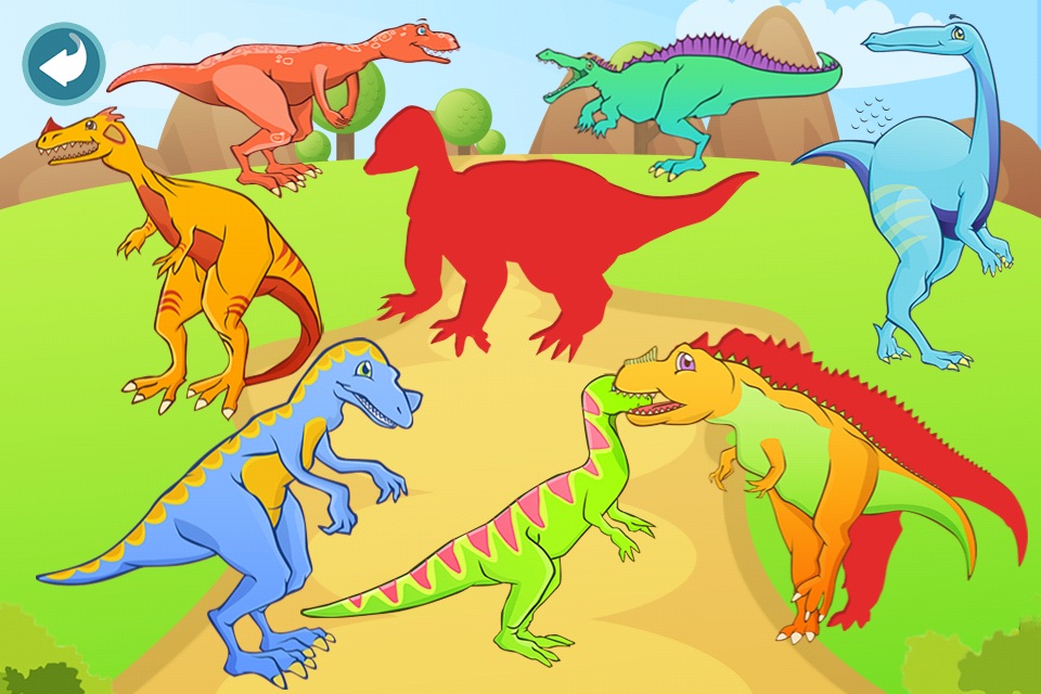 Dinosaur Shape Puzzle Lite screenshot 2