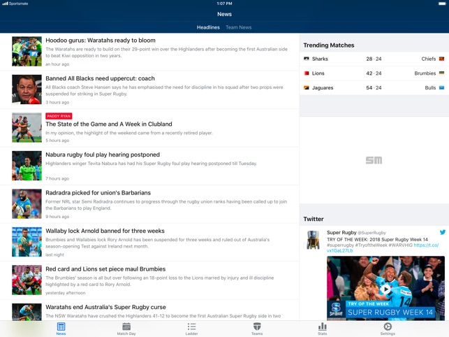 Union Live for iPad(圖1)-速報App