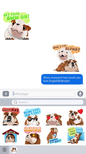 English Bulldog Emoji Stickers(圖2)-速報App