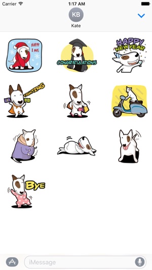 Bull Terrier Naughty Dog Emoji(圖3)-速報App