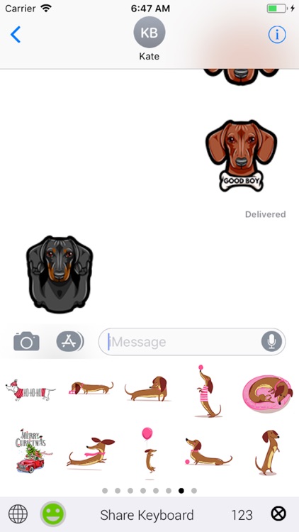 Dachshund Emoji Keyboard screenshot-3