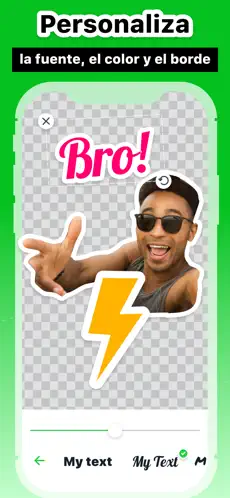 Captura 7 Crear stickers para top meme iphone