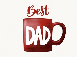 All new style of Father's Day Stickers