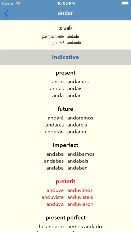 Spanish Verbs