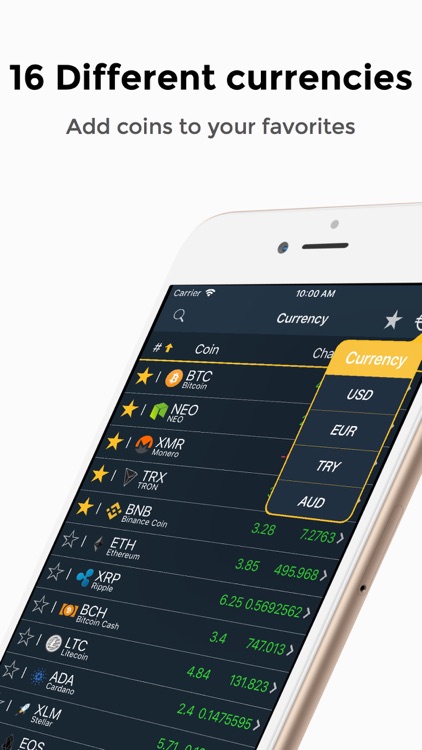 Bitticker - Crypto Tracker screenshot-4