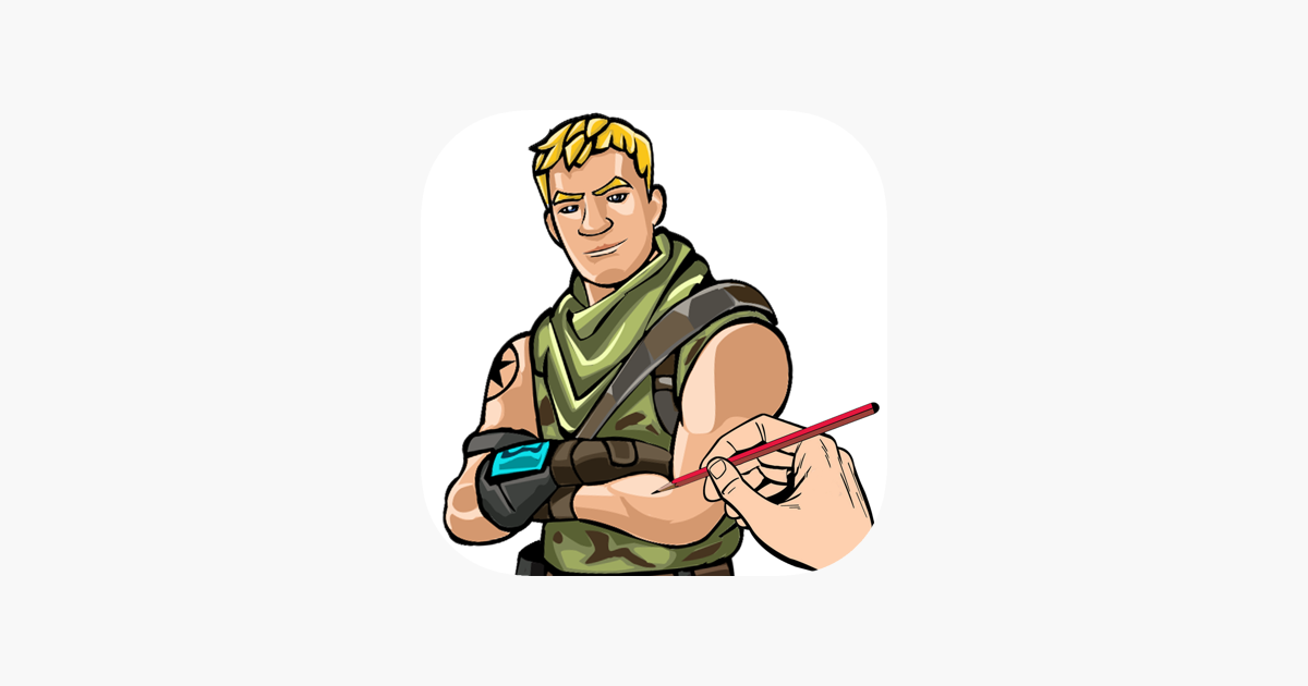 how to draw fortnite on the app store - scorpion skin fortnite drawing