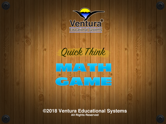 Quick Think Math Game