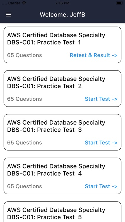 AWS DBS-C01 Certification Exam