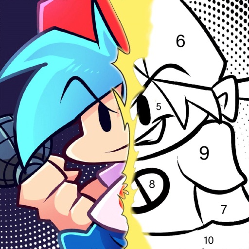 FNF Coloring Arrow Game Icon