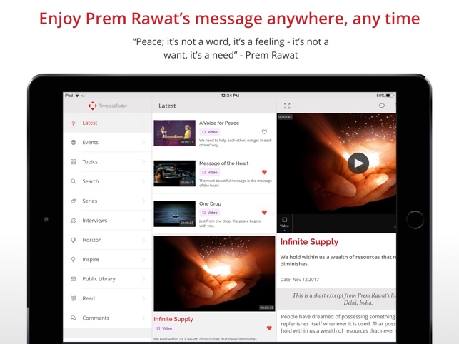 TimelessToday for iPad