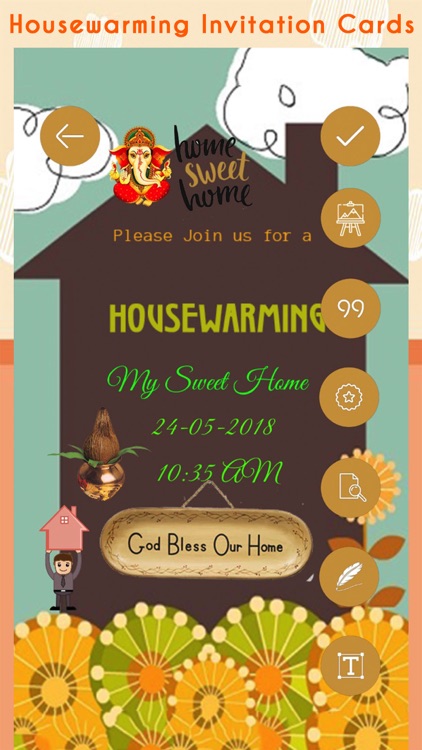 Housewarming invitation