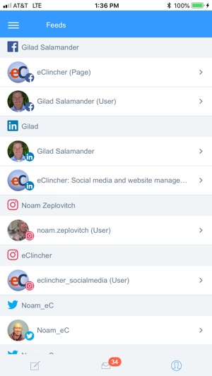 ‎eClincher: Manage Social Media on the App Store - 300 x 533 jpeg 23kB
